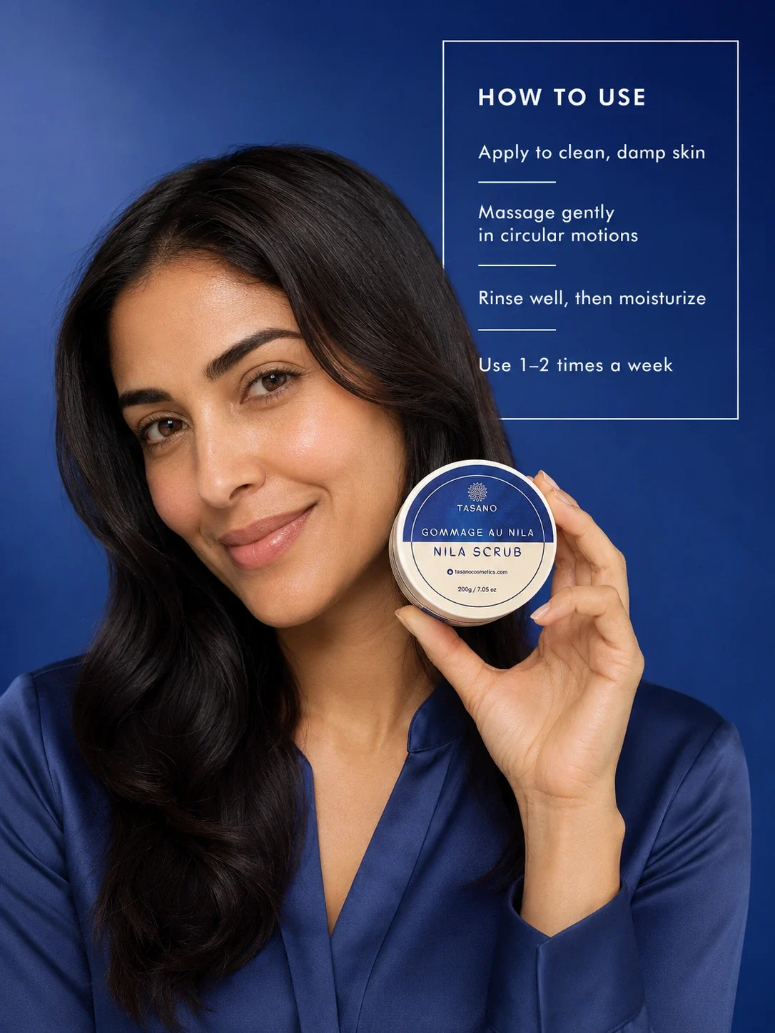 How to use Nila scrub for dark spots and hyperpigmentation, Moroccan face exfoliator for uneven skin tone