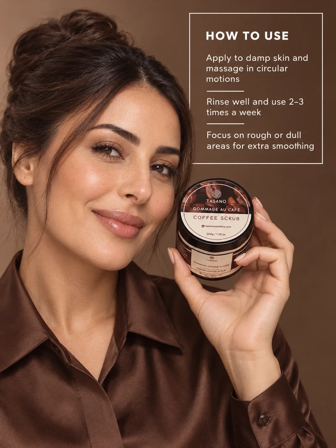 How to use coffee body scrub for cellulite appearance, smoother skin and body exfoliation