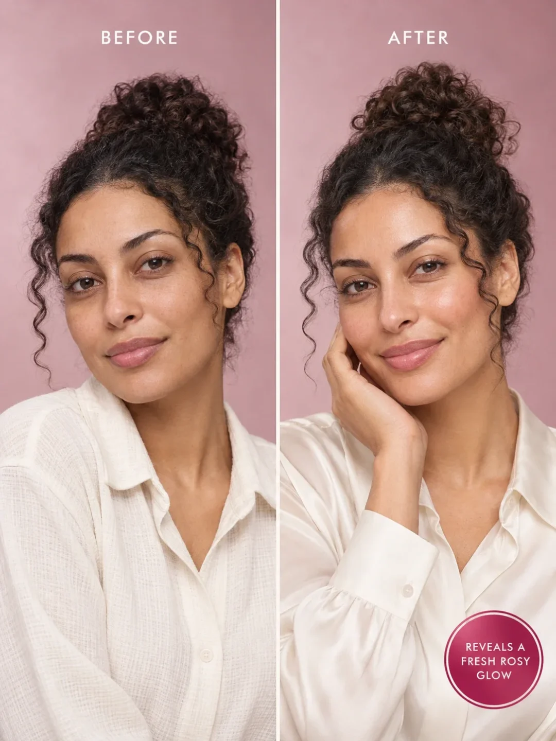 Aker Fassi scrub before and after for dull skin, smoother texture and fresh natural rosy glow Aker Fassi scrub before and after for dull skin, smoother texture and fresh natural rosy glow
