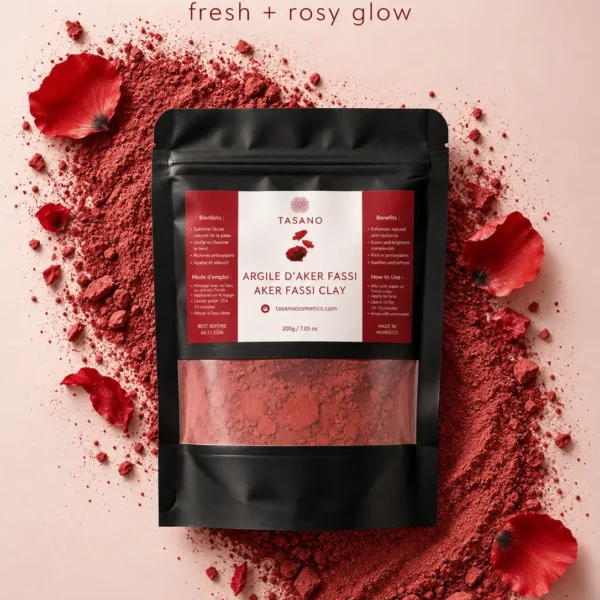 Moroccan Aker Fassi Powder with poppy petals and pomegranate for a fresh natural rosy skin glow Moroccan Aker Fassi Powder with poppy petals and pomegranate for a fresh natural rosy skin glow