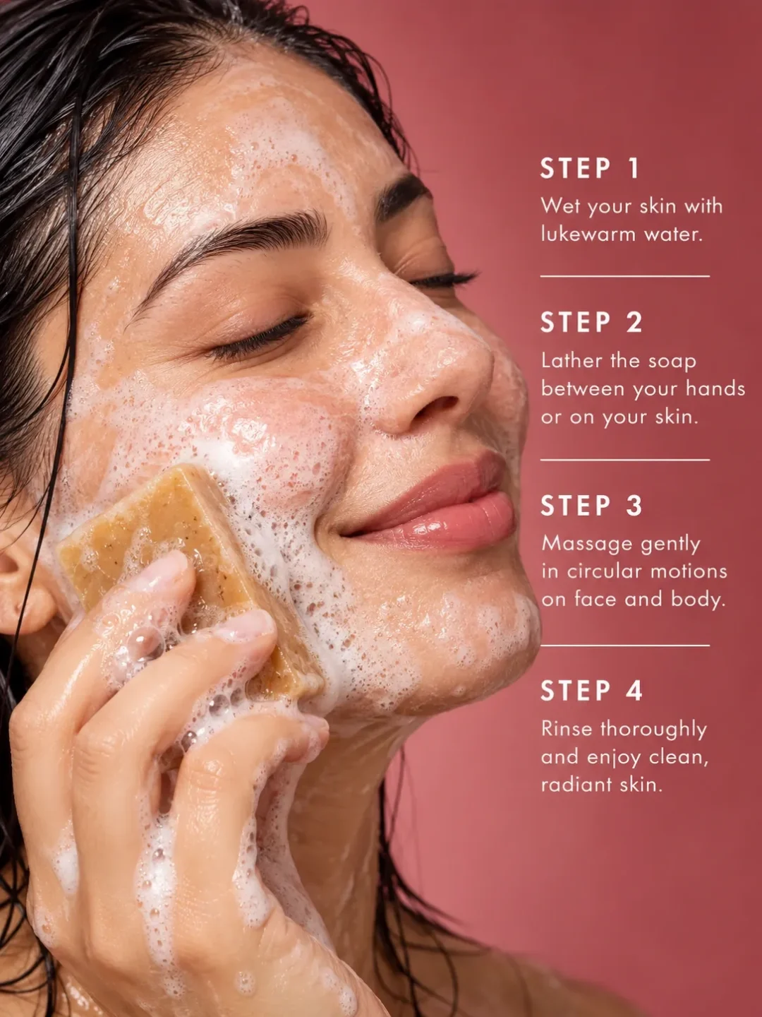 How to use Aker Fassi soap for face cleansing, dull skin and natural rosy radiance