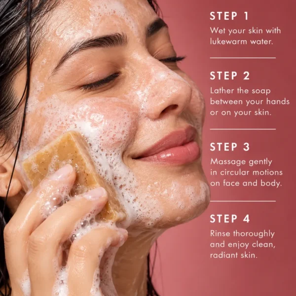 How to use Aker Fassi soap for face cleansing, dull skin and natural rosy radiance