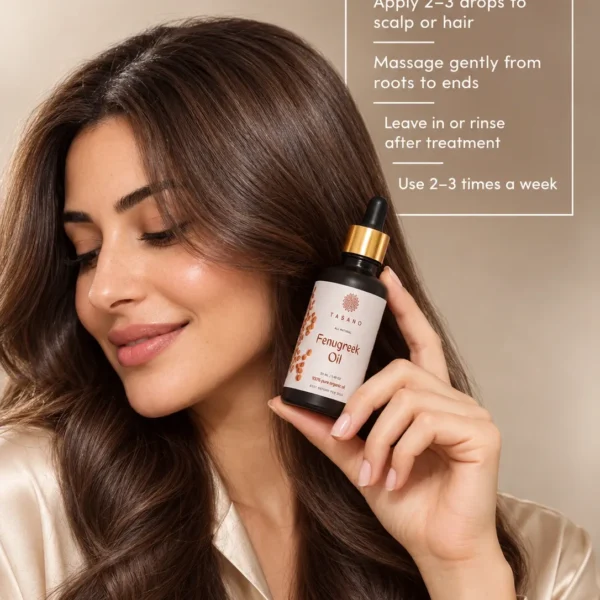 How to use Fenugreek Oil for hair and scalp | TASANO Pure Fenugreek Hair Oil
