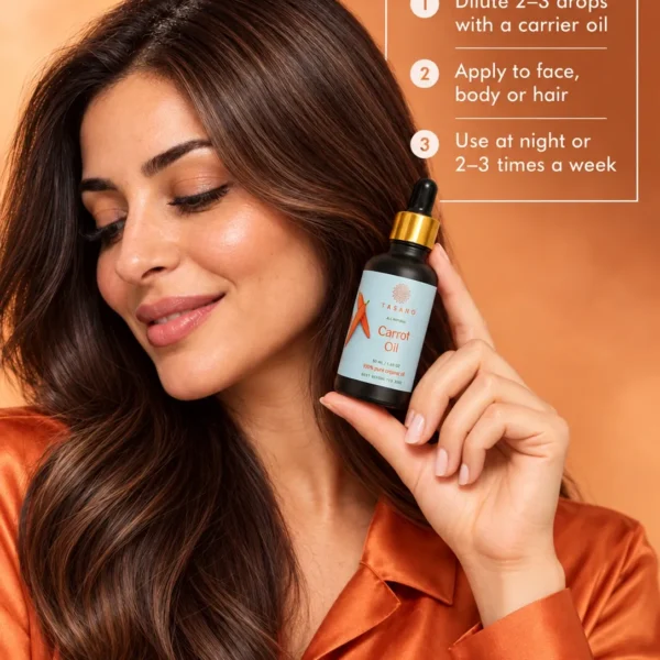 How to use Carrot Oil for face, body and hair, apply sparingly or blend with a carrier oil for customized care How to use Carrot Oil for face, body and hair, apply sparingly or blend with a carrier oil for customized care