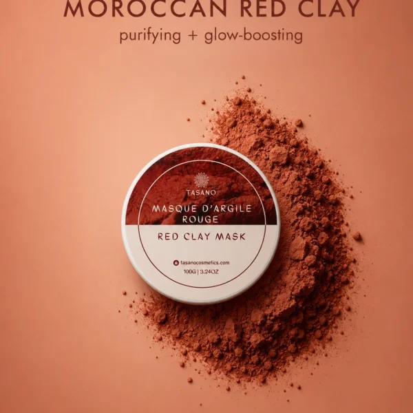 TASANO Red Clay Mask with red clay powder for a fresher balanced complexion TASANO Red Clay Mask with red clay powder for a fresher balanced complexion