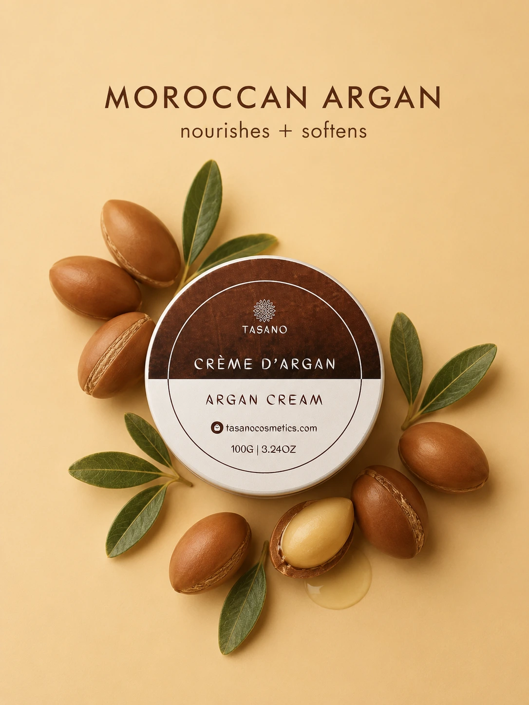 Moroccan argan oil cream made for nourishing dry skin and supporting a healthy skin barrier