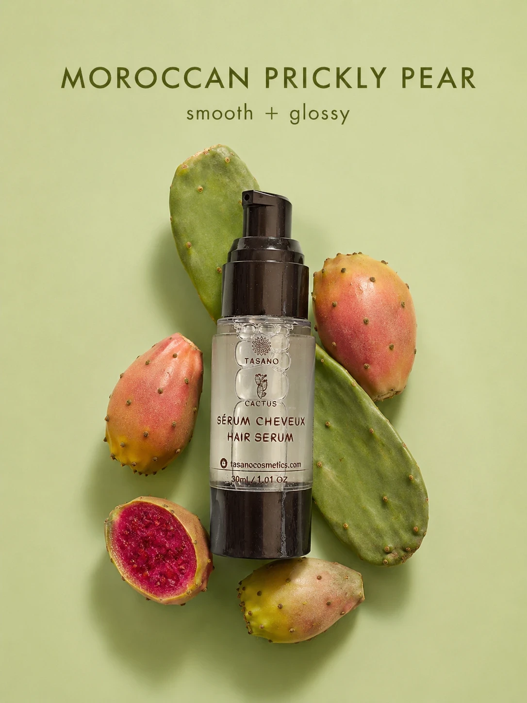 Natural prickly pear anti frizz serum for smooth hair