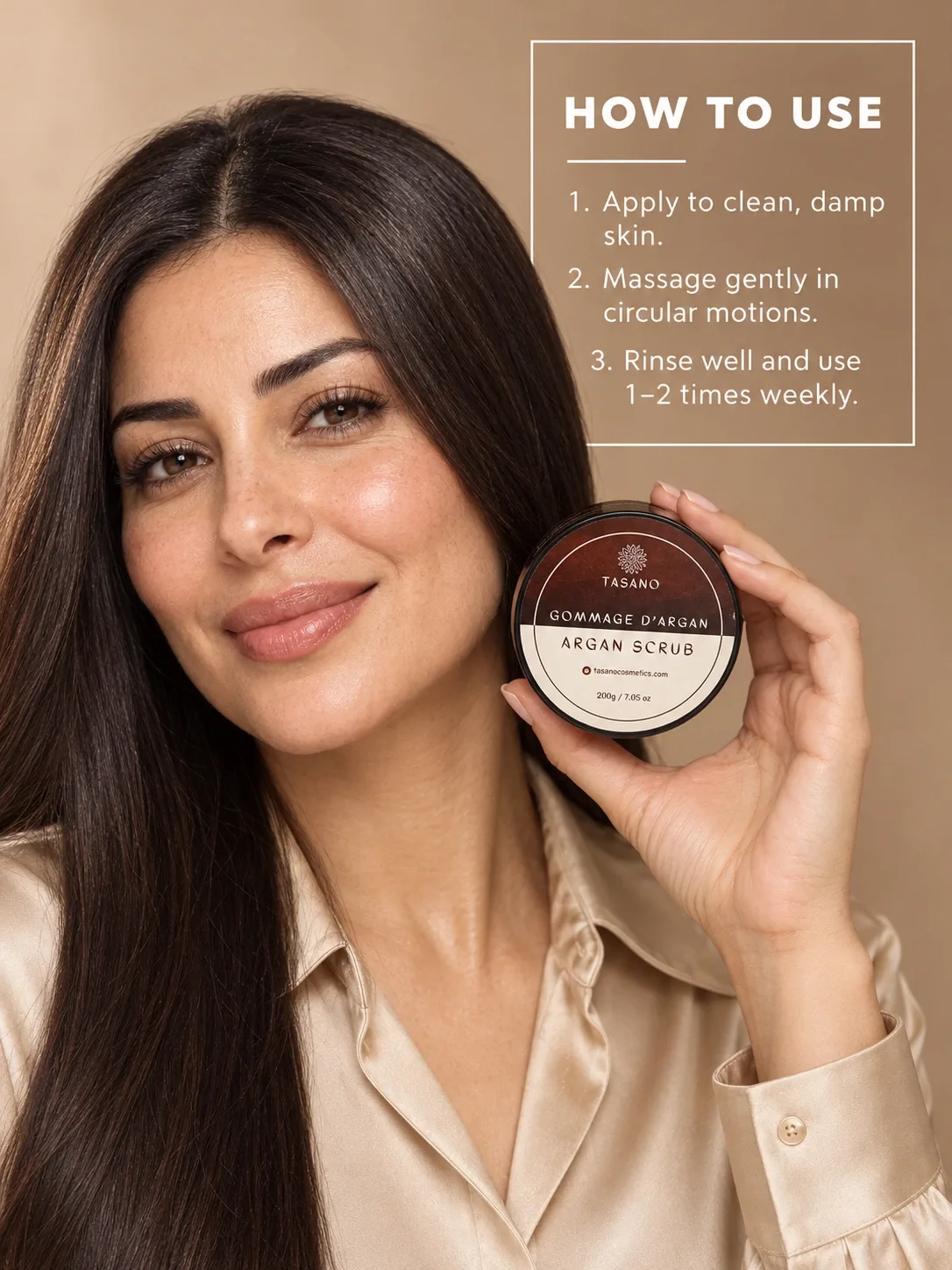 How to use argan body scrub for dry skin, hydration and smoother softer skin