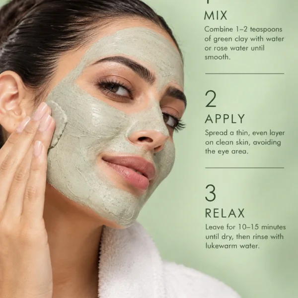 How to use Green Clay Mask for oily combination skin, excess sebum and congested-looking pores How to use Green Clay Mask for oily combination skin, excess sebum and congested-looking pores