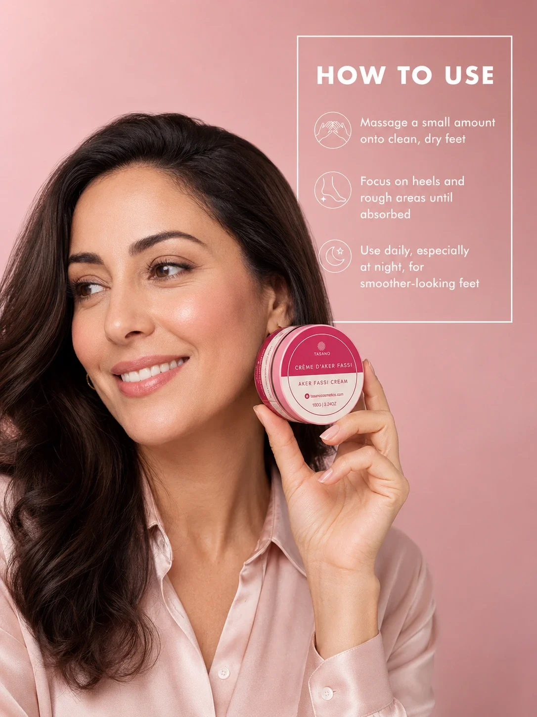 How to use Aker Fassi foot cream for dry feet, rough heels, and smoother glowing feet