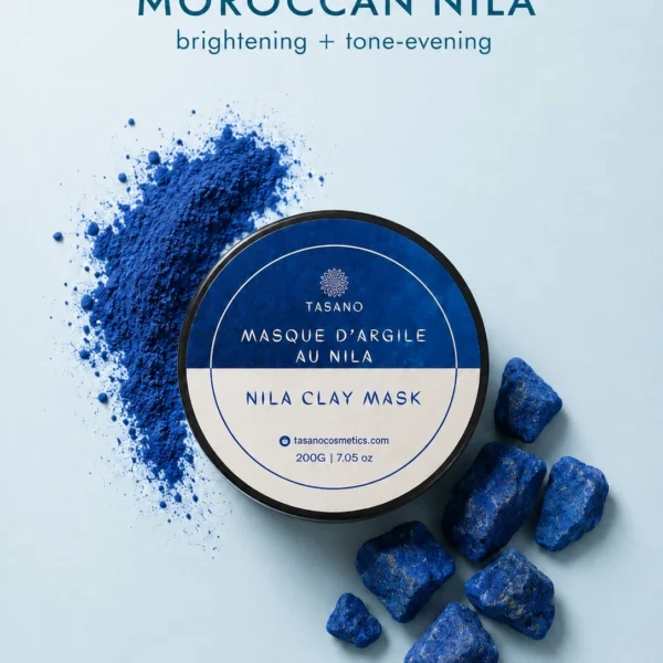 TASANO Nila Clay Mask with Moroccan nila powder and nila rocks for even looking skin