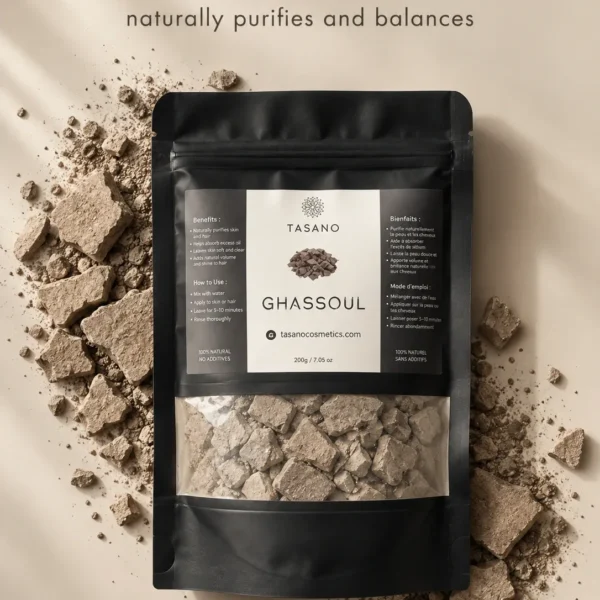 Moroccan Rhassoul Ghassoul Clay from Morocco for oily hair, scalp buildup and purifying skincare Moroccan Rhassoul Ghassoul Clay from Morocco for oily hair, scalp buildup and purifying skincare