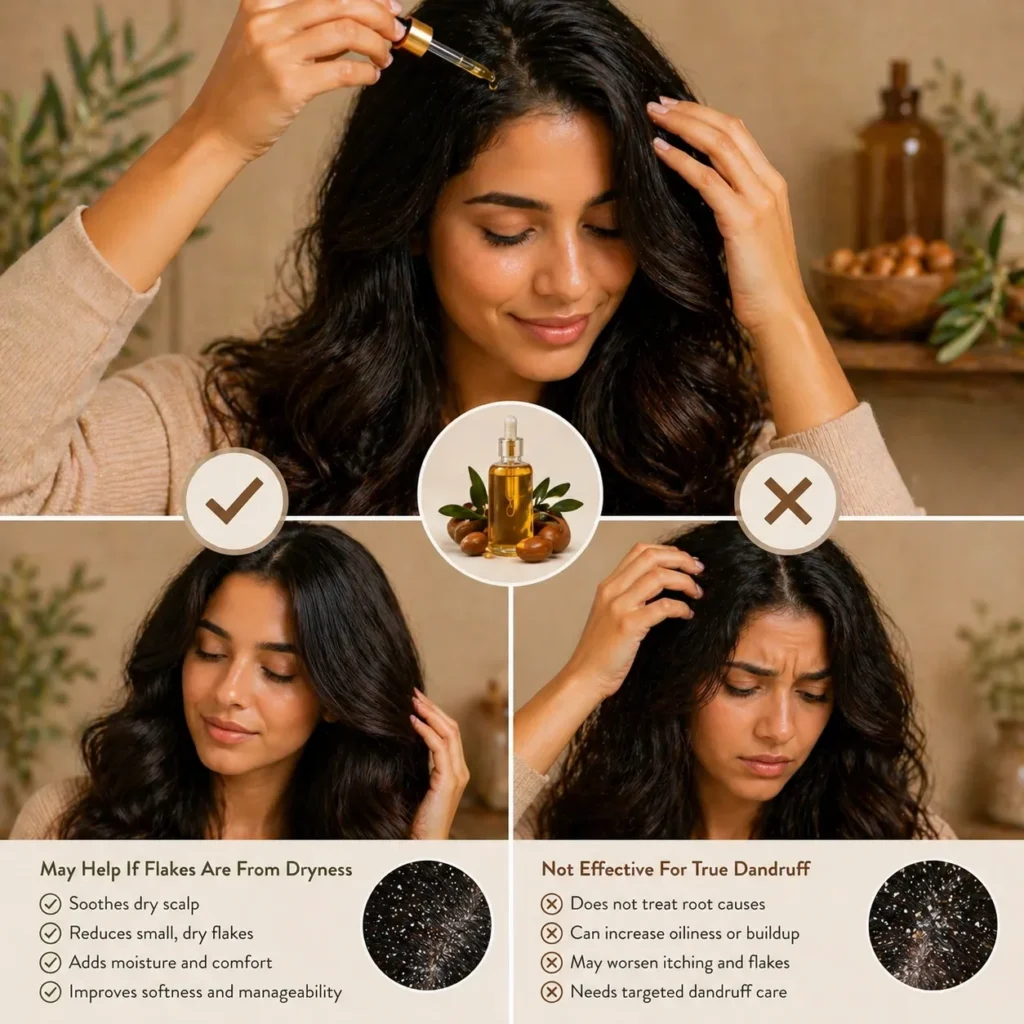 Argan oil for dandruff - TASANO