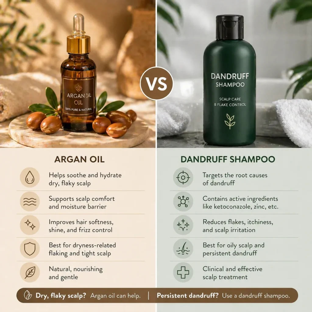 Argan oil for dandruff - TASANO