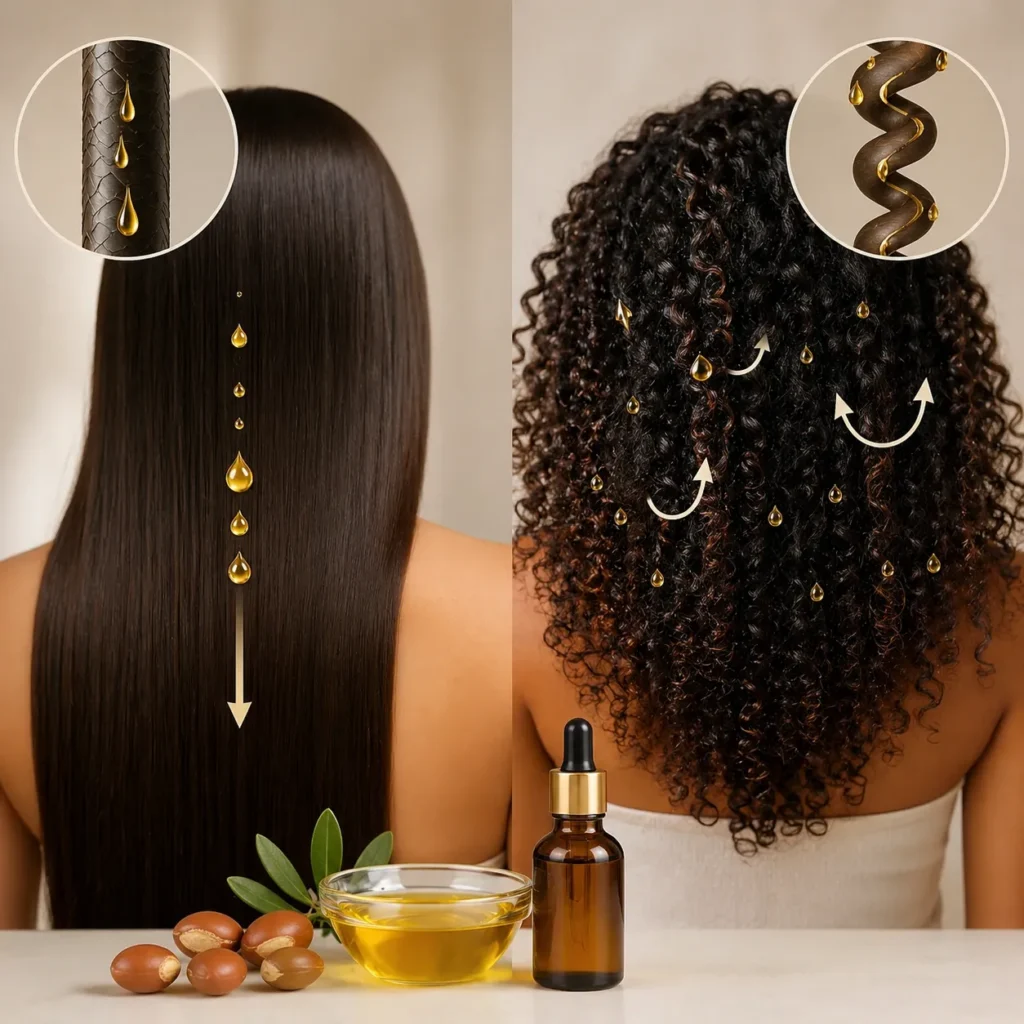Argan Oil for Curly Hair - TASANO