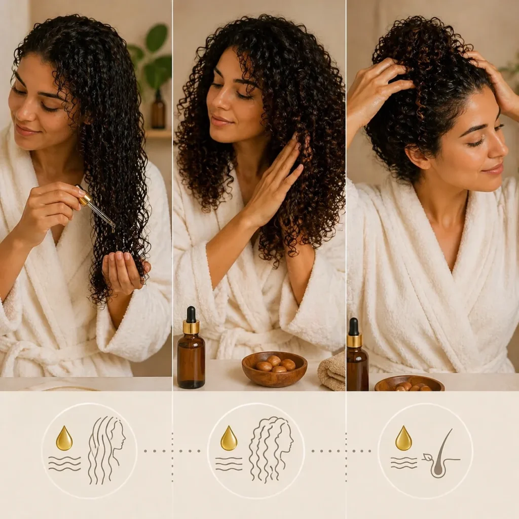 Argan Oil for Curly Hair - TASANO