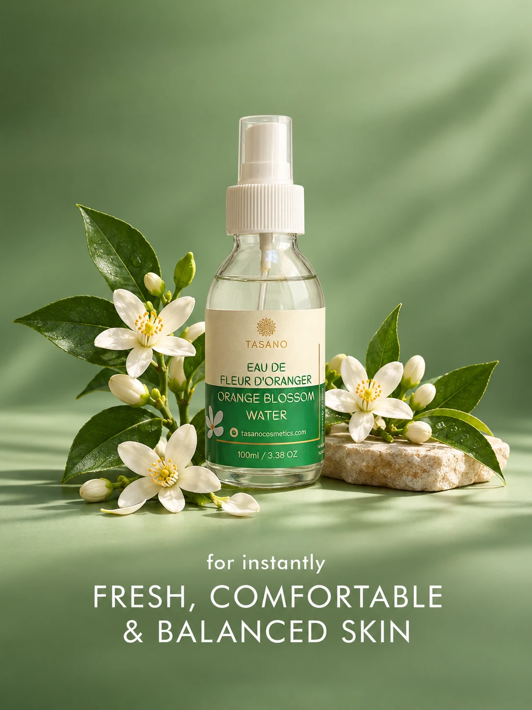 Moroccan Orange Blossom Water for Face – Natural Orange Flower Water Skin Toner