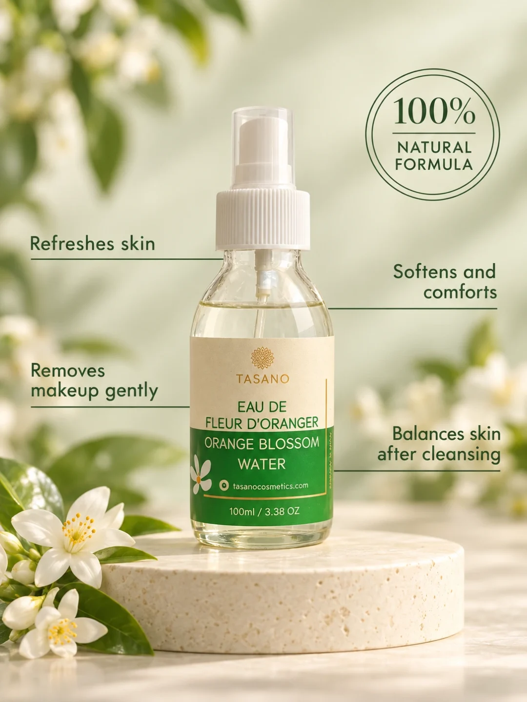 Orange Blossom Water Benefits for Skin – Face Toner Mist and Natural Makeup Remover