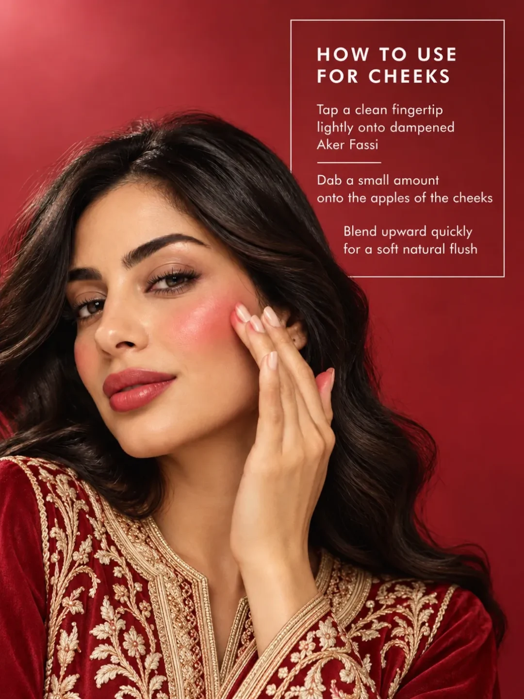 How to use Aker Fassi tajine lipstick on cheeks for natural Moroccan blush and red cheek tint How to use Aker Fassi tajine lipstick on cheeks for natural Moroccan blush and red cheek tint