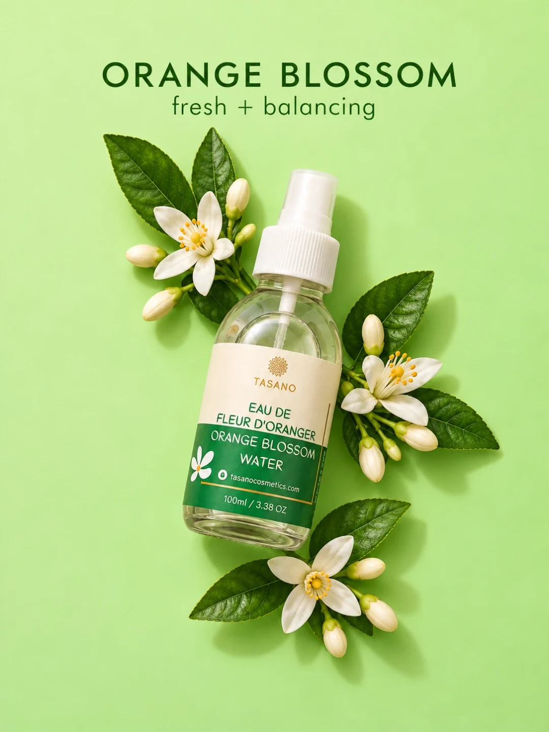 Moroccan Orange Blossom Water – Pure Orange Flower Water Facial Toner from Morocco