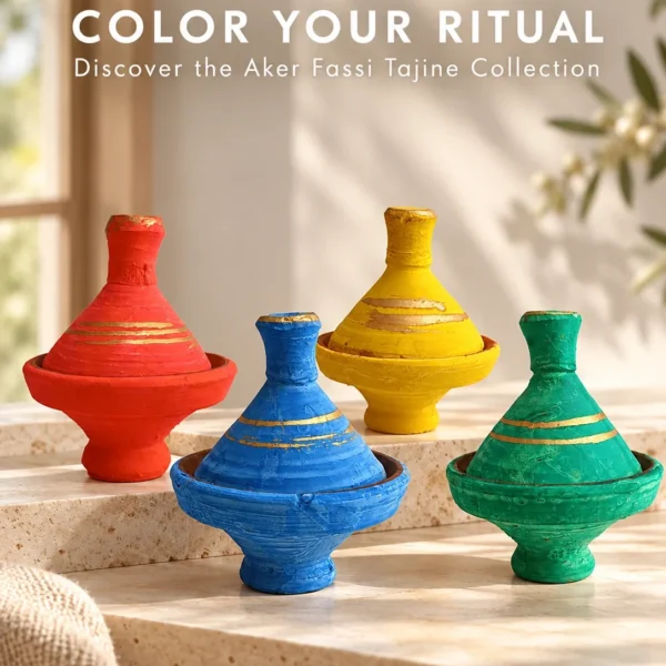 Aker Fassi tajine lipstick collection, Moroccan lip stain pots for natural lips and cheeks Aker Fassi tajine lipstick collection, Moroccan lip stain pots for natural lips and cheeks